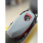 ULTRASHOP Falcon Soft 50 Gri Sele Kılıfı Su Geçirmez Motosiklet Sele Kılıfı Logolu Sele Koltuk Kılıfı-X