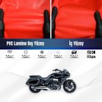 ULTRASHOP Harley Davidson Dyna Wide Glide Fxdwgı Motosiklet Brandası Su Geçirmez Kırmızı Branda Motor Branda Xxl - Bağlantı Klipsi
