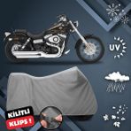 ULTRASHOP Harley-Davidson Dyna Wide Glide Su Geçirmez Motosiklet Brandası Dış Mekan Motosiklet Örtüsü