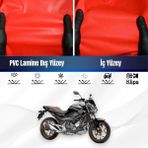 ULTRASHOP Harley Davidson Fat Boy Flstfı Motosiklet Brandası Su Geçirmez Branda Kırmızı Branda Motor Branda - Bağlantı Klipsi