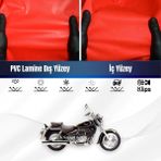 ULTRASHOP Harley Davidson Road King Flhrı Motosiklet Brandası Su Geçirmez Branda Kırmızı Branda Motor Branda - Bağlantı Klipsi