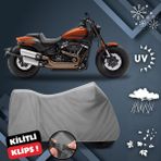 ULTRASHOP Harley-Davidson Softail Fat Bob Su Geçirmez Motosiklet Brandası Dış Mekan Motosiklet Örtüsü