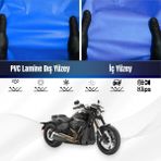 ULTRASHOP Harley Davidson Softail Fxdr 114 Motosiklet Brandası Su Geçirmez Branda Mavi Branda Motor Branda - Bağlantı Klipsi