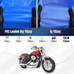 ULTRASHOP Harley Davidson Sportser 1200 Custom Motosiklet Brandası Su Geçirmez Branda Mavi Branda Motor Brand - Bağlantı Klipsi