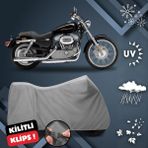 ULTRASHOP Harley-Davidson Sportster Custom XL883C Su Geçirmez Motosiklet Brandası Dış Mekan Motosiklet Örtüsü