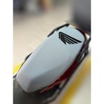 ULTRASHOP Honda Jf 26 Gri Sele Kılıfı Su Geçirmez Motosiklet Sele Kılıfı Logolu Sele Koltuk Kılıfı-X