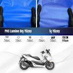 ULTRASHOP Honda Nss 250 Forza 250 Motosiklet Brandası Su Geçirmez Branda Mavi Branda Motor Branda - Bağlantı Klipsi