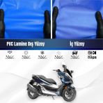 ULTRASHOP Honda Nss 300 Forza Motosiklet Brandası Su Geçirmez Branda Mavi Branda Motor Branda - Bağlantı Klipsi