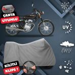 ULTRASHOP Kanuni Breton 125 Motosiklet Brandası Arka Çanta Su Geçirmez Uyumlu Motosiklet Branda