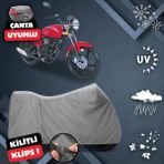 ULTRASHOP Kanuni Breton S Motosiklet Brandası Arka Çanta Su Geçirmez Uyumlu Motosiklet Branda