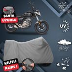 ULTRASHOP Mondial 125 Vulture I Motosiklet Brandası Arka Çanta Uyumlu Su Geçirmez Motosiklet Branda