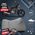 ULTRASHOP Mondial 150 Mr Vulture Motosiklet Brandası Arka Çanta Uyumlu Su Geçirmez Motosiklet Branda
