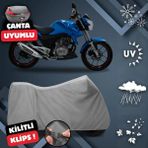 ULTRASHOP Mondial 150 Z-One Motosiklet Brandası Arka Çanta Uyumlu Su Geçirmez Motosiklet Branda