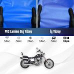 ULTRASHOP Regal Raptor Dd 125E-2A Motosiklet Brandası Su Geçirmez Branda Mavi Branda Motor Branda - Bağlantı Klipsi