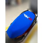 ULTRASHOP Rks Pollo 50 Mavi Sele Kılıfı Su Geçirmez Motosiklet Sele Kılıfı Logolu Sele Koltuk Kılıfı-X