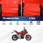 ULTRASHOP Salcano Sm 150-T10 Motosiklet Brandası Su Geçirmez Branda Kırmızı Branda Motor Branda M - Bağlantı Klipsi
