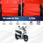 ULTRASHOP Salcano Tıger 100 Motosiklet Brandası Su Geçirmez Branda Kırmızı Branda Motor Branda Lc - Bağlantı Klipsi
