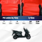 ULTRASHOP Suzukı Gsf 650 Bandıt S Motosiklet Brandası Su Geçirmez Branda Kırmızı Branda Motor Branda Xxl - Bağlantı Klipsi