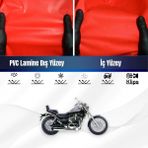 ULTRASHOP Sym Drg 160 Motosiklet Brandası Su Geçirmez Branda Kırmızı Branda Motor Branda M - Bağlantı Klipsi