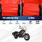 ULTRASHOP Sym Hd2 200I Motosiklet Brandası Su Geçirmez Branda Kırmızı Branda Motor Branda Xl - Bağlantı Klipsi