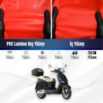 ULTRASHOP Sym Jet 14 200I Motosiklet Brandası Su Geçirmez Branda Kırmızı Branda Motor Branda Lc - Bağlantı Klipsi