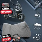 ULTRASHOP Sym Jet 14 Motosiklet Brandası Arka Çanta Uyumlu Su Geçirmez Motosiklet Branda