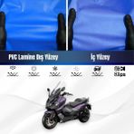 ULTRASHOP Sym Maxsym Tl 508 Motosiklet Brandası Su Geçirmez Branda Mavi Branda Motor Branda - Bağlantı Klipsi
