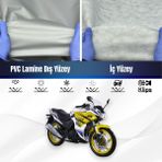 ULTRASHOP Ultra Shop Lifan KPR200 Su Geçirmez Motosiklet Branda 4 Mevsime Uygun Motor Brandası - Gri