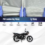 ULTRASHOP Ultra Shop Mondial 100 Mg Prince Su Geçirmez Motosiklet Branda 4 Mevsime Uygun Motor Brandası - Gri