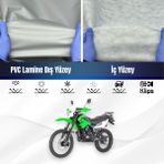 ULTRASHOP Ultra Shop Mondial X-Treme Moto Cross Su Geçirmez Motosiklet Branda 4 Mevsime Uygun Motor Brandası - Gri