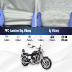ULTRASHOP Ultra Shop Regal Raptor Classic 125 Su Geçirmez Motosiklet Branda 4 Mevsime Uygun Motor Brandası - Gri
