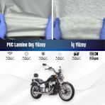 ULTRASHOP Ultra Shop Regal Raptor Daytona 125 Su Geçirmez Motosiklet Branda 4 Mevsime Uygun Motor Brandası - Gri