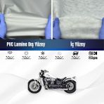 ULTRASHOP Ultra Shop Regal Raptor Daytona 400 Su Geçirmez Motosiklet Branda 4 Mevsime Uygun Motor Brandası - Gri