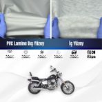 ULTRASHOP Ultra Shop Regal Raptor Dd 150E-2F Su Geçirmez Motosiklet Branda 4 Mevsime Uygun Motor Brandası - Gri