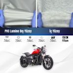 ULTRASHOP Ultra Shop Regal Raptor Pilder 250 Su Geçirmez Motosiklet Branda 4 Mevsime Uygun Motor Brandası - Gri
