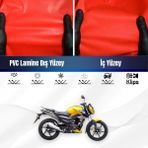 ULTRASHOP Vespa Gts 300 Super Sport Motosiklet Brandası Su Geçirmez Branda Kırmızı Branda Motor Branda S - Bağlantı Klipsi
