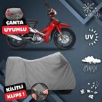 ULTRASHOP Yamaha Crypton Motosiklet Brandası Arka Çanta Uyumlu Su Geçirmez Motosiklet Branda
