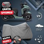 ULTRASHOP Yamaha Tricity 125 Motosiklet Brandası Arka Çanta Uyumlu Su Geçirmez Motosiklet Branda