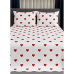 Ultrasonic Kapitone Yatak Örtüsü Takımı, Tek Kişilik | Beyaz Renk, Şık ve Hafif Tasarım, 2 Parça Set - 160 x 240 cm