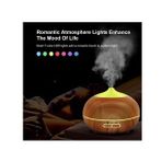 Ultrasonik Aroma Hava Nemlendirici Hava Difüzör Kokulu Uçucu Yağ Difüzör 500 ml Kumandalı Led Işıklı