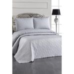 Ultrasonik Kapitoneli Elite Çift Kişilik Yatak Örtüsü Gri - 230 x 250 cm