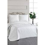 Ultrasonik Kapitoneli Elite Çift Kişilik Yatak Örtüsü Krem - 230 x 250 cm
