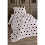 Ultrasonik Kapitoneli Leman Tek Kişilik Pike Takımı 160X235 Cm Krem