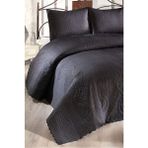 Ultrasonik Kapitoneli Sena Çift Kişilik Yatak Örtüsü Siyah - 230 x 250 cm