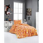 Ultrasonik Kapitoneli Star Tek Kişilik Pike Takımı 160X235 Cm Sarı Kırmızı