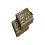 Ultratekno 2 Adet Pg1050 Batarya Eken Aksiyon Kamera Bataryası 3.7V 1050Mah 3.885Wh, Kahverengi