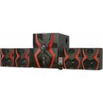 Ultratekno Bluetoothlu 4+1 Dijital Ekran Radyolu USB Tf Destekli Ses Sistemi 52 Watt - Siyah