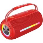 Ultratekno Boombox360 Kırmızı 20 W Su Geçirmez Taşınabilir Rgb Işıklı Bluetooth Hoparlör