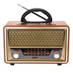 Ultratekno BT5.0 UT-157BT Ahşap Nostaljik Görünümlü Ahşap Radyo Bluetooth Hoparlör