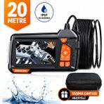 UltraTekno Endoskop Kamera 1080P Hd Boru Içi Görüntüleme Kamerası 4.3" IPS Ekranlı IP67 Su Geçirmez Yılan Kamera Muayene Kamerası 10M/20M/30M/50M - 20 METRE